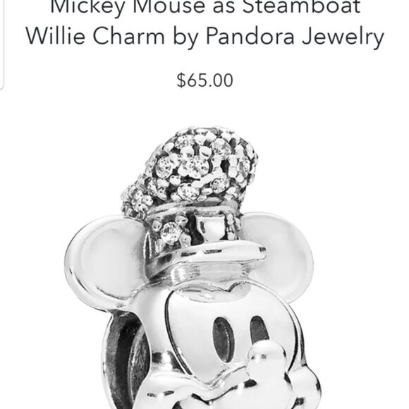 Pandora Jewelry - Pandora Mickey Mouse Disney steamboat Willie charm